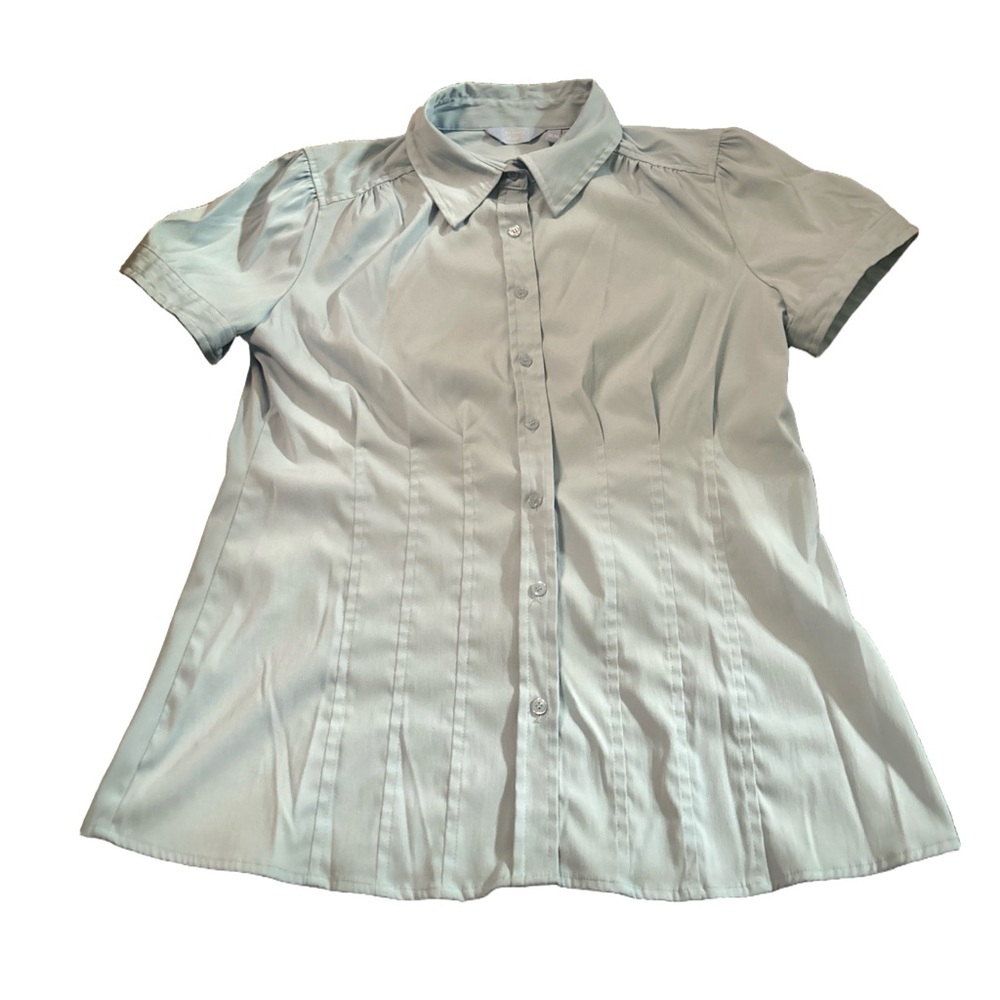 Women's Light Blue Denver Hayes Button Up Shirt Size Medium
